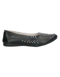 Pantofi femei, piele, de vara, perforati