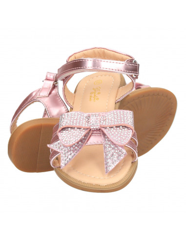 Sandale roz, cu funda glami, pentru fete