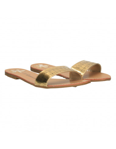 Papuci trendy, barete aurii