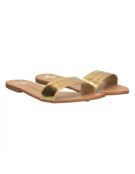 Papuci trendy, barete aurii