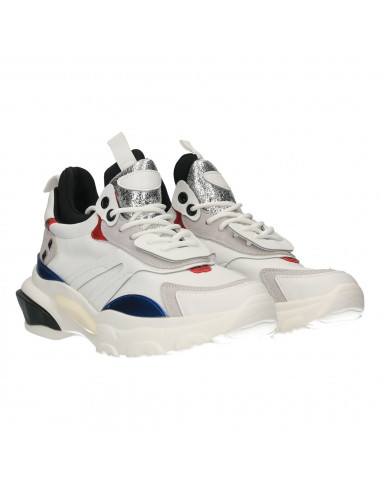 Sneakers femei, stil urban, culoarea alba