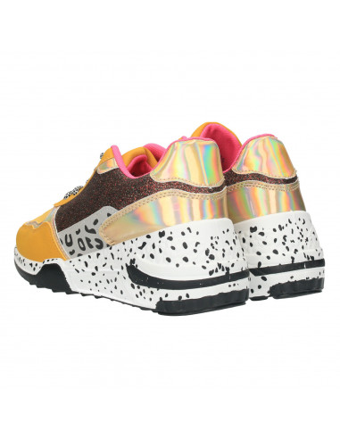 Sneakers dama, animal print, talpa inalta