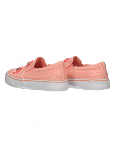 Espadrile roz, cu flori, pentru fetite