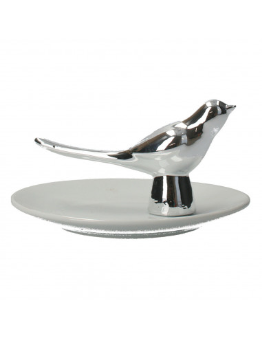 Platou mic, aperitive, decor pasare