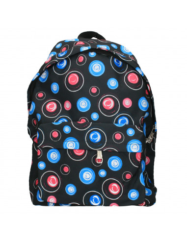 Rucsac modern, negru cu roz