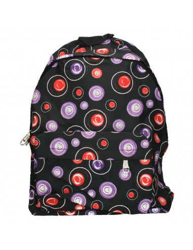 Rucsac tineret, negru cu violet
