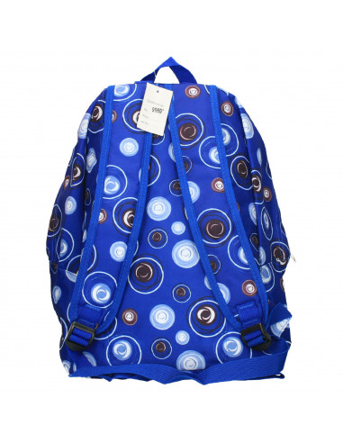 Rucsac albastru, cu buline, dama