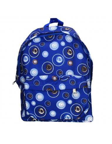 Rucsac albastru, cu buline, dama