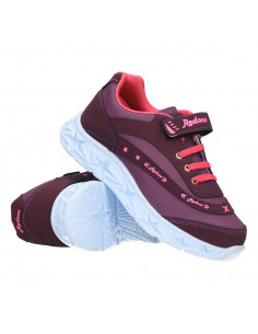 Pantofi culoare mov, stil sport, pentru fetite 2