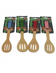 Spatula din lemn de bambus, culori diferite
