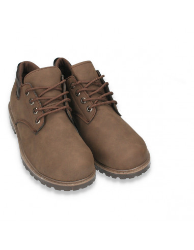 Pantofi barbati, model clasic, maro, din piele eco
