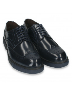 Pantofi casual, stil Oxford, bleumarin, pentru barbati 2