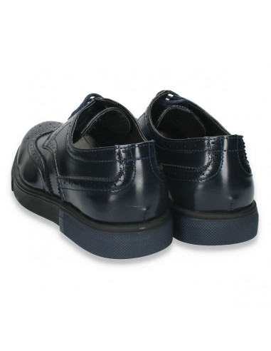 Pantofi casual, stil Oxford, bleumarin, pentru barbati