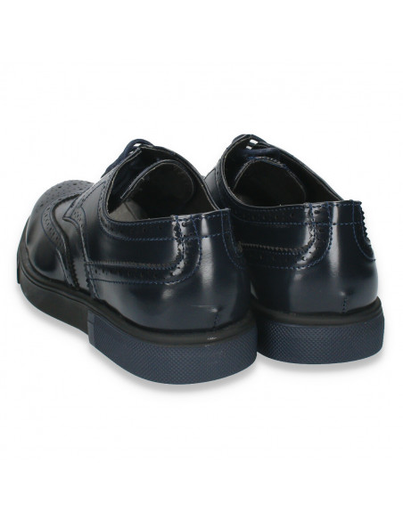 Pantofi casual, stil Oxford, bleumarin, pentru barbati