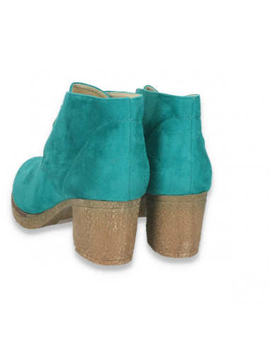 Ghete verzi, casual, din imitatie velur, pentru dama