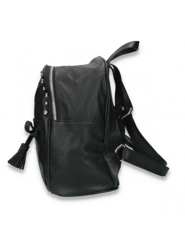 Rucsac chic pentru dama, cu imprimeu croco, negru - M87
