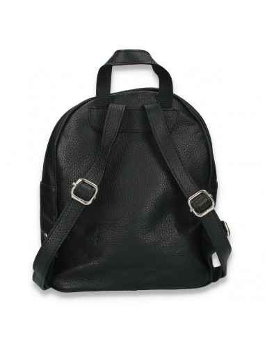 Rucsac chic pentru dama, cu imprimeu croco, negru - M87