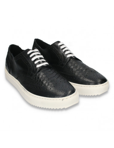 Pantofi casual barbati, din piele, stil Oxford - W64