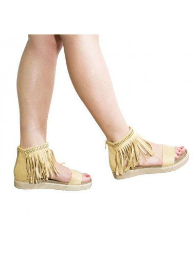 Sandale dama casual bej marca Dame Rose VGFP201BE.MS