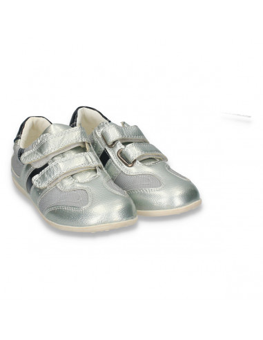 Pantofi sport pentru copii, argintii - W175