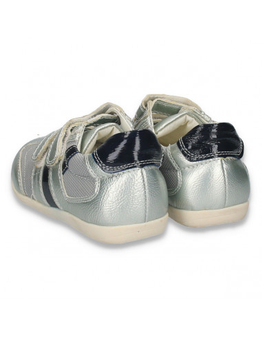 Pantofi sport pentru copii, argintii - W175
