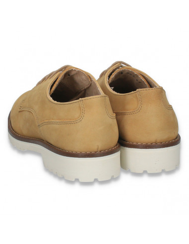 Pantofi femei model clasic, din piele, camel - W242