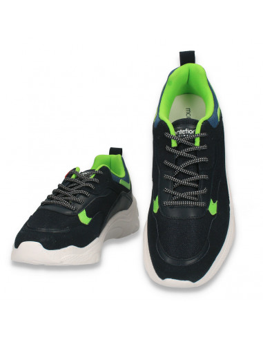 Pantofi sport pentru barbati, bleumarin-verde - W486