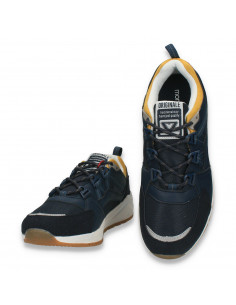 Pantofi sport barbati, bleumarin-galben - W498 2