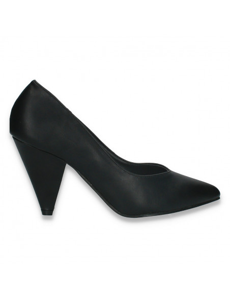 Pantofi eleganti, cu toc mic, negri - W593