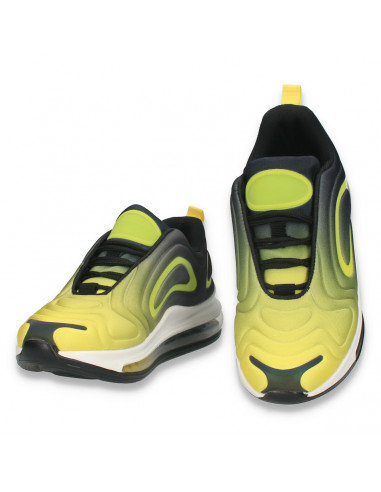 Incaltaminte sport pentru femei, negru-galben - W697