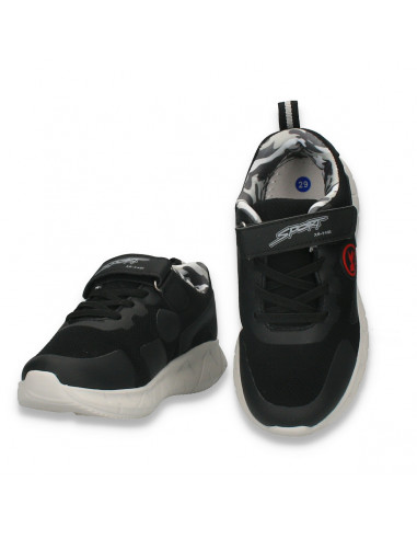 Pantofi sport pentru baieti, negri - W781