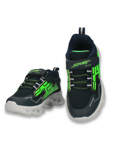Pantofi sport pentru baieti, bleumarin-verde - W785