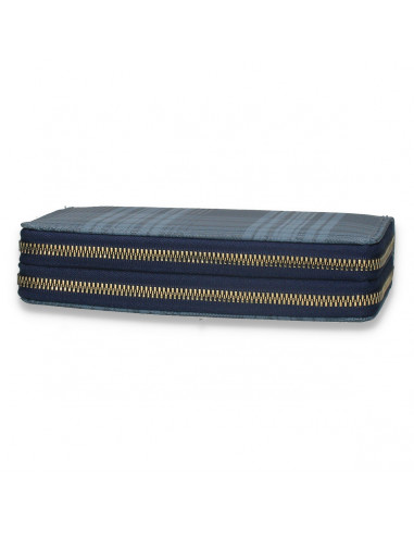 Portmoneu dama, din piele eco, bleumarin - M444