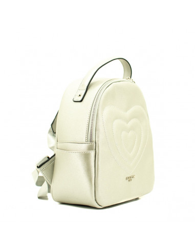 ELLA ICON RUCSAC DE DAMA HEART ARGINTIU 24x27x11 CM - M611