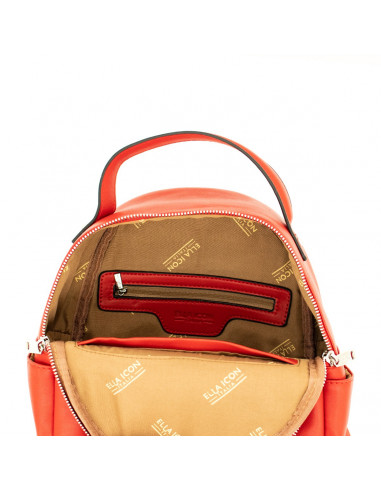 ELLA ICON RUCSAC DE DAMA HEART ROSU 24x27x11 CM - M612