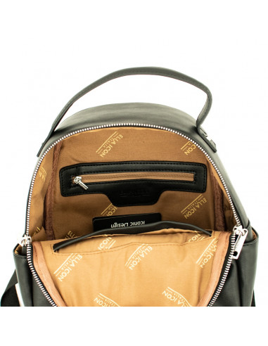ELLA ICON RUCSAC DE DAMA HEART NEGRU 24x27x11 CM - M613