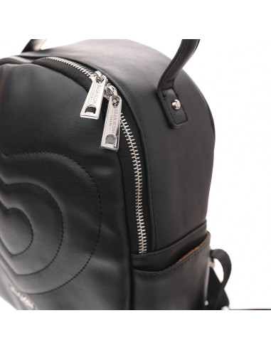 ELLA ICON RUCSAC DE DAMA HEART NEGRU 24x27x11 CM - M613