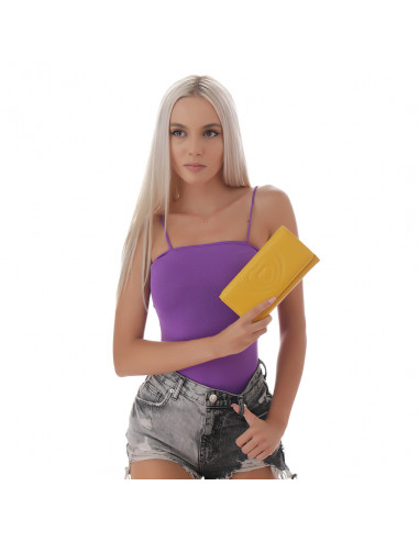 ELLA ICON PORTOFEL DE DAMA HEART GALBEN - M637