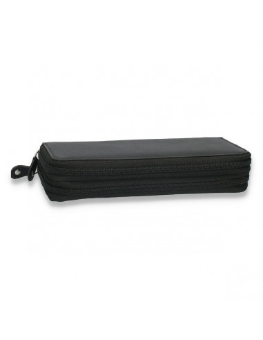 Portmoneu dama, din piele, negru - M670