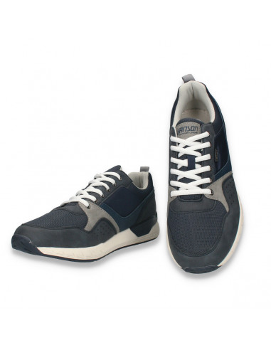 Sneakers casual pentru barbati, din material textil, bleumarin - W1190