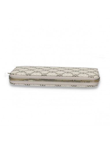 Portmoneu dama, din piele eco, bej-gri - M702