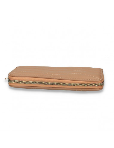 Portmoneu dama, din piele eco, maro - M703