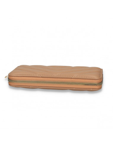 Portmoneu dama, din piele eco, maro - M706