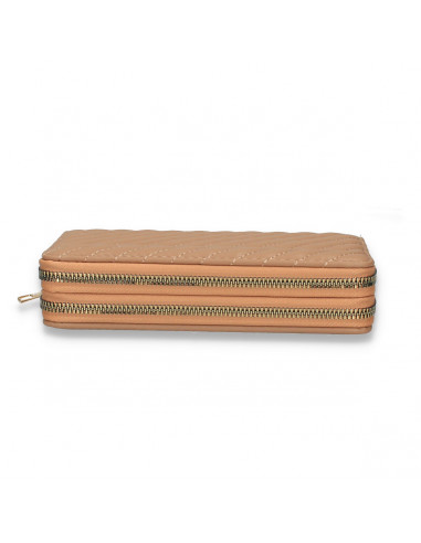 Portmoneu dama, din piele eco, maro - M711