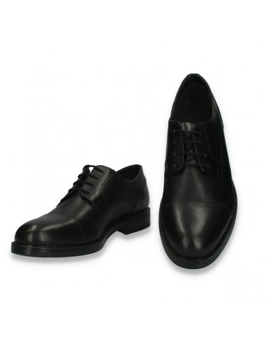 Pantofi stil clasic, din piele, pentru barbati, negri - W1237