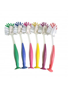 perie vase, perie pentru vase, perie pentru spalat vase, perie pentru vase cu ventuza, perie de vase din plastic