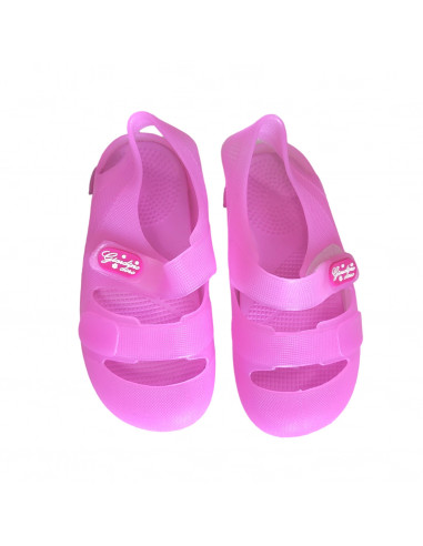 sandale fete, sandale fete din pvc, sandale fete din material sintetic, sandale roz pentru fete, sandale fete cu scai
