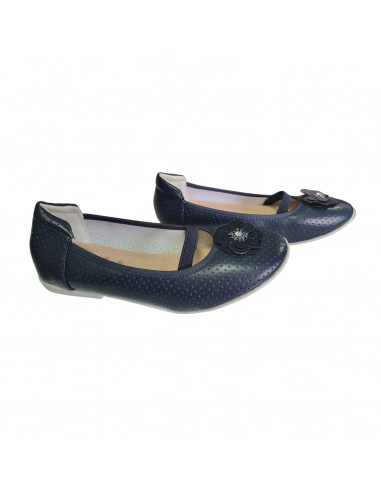 balerini fete, balerini bleumarin, balerini bleumarin pentru fete, balerini cu bareta elastica pentru fete