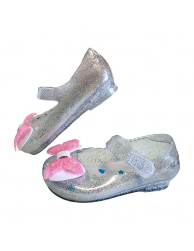 pantofi fetite cu led, balerini cu led pentru fetite, balerii argintii cu sclipici, balerini argintii cu leduri