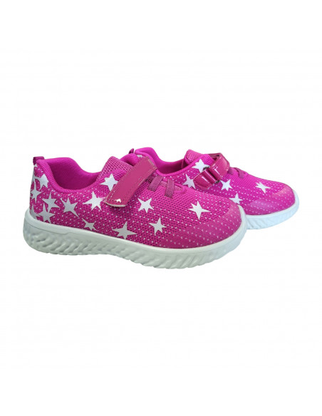 Pantofi sport fete, pantofi sport fetite, pantofi sport fete din textil, pantofi sport din textil fucsia pentru fete